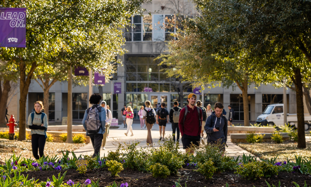 Students on campus