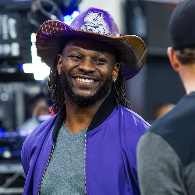 LT on the football sideline